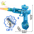 Pistolet à eau électrique HUIQIBAO – Tir automatique, lumières LED, portée 8m